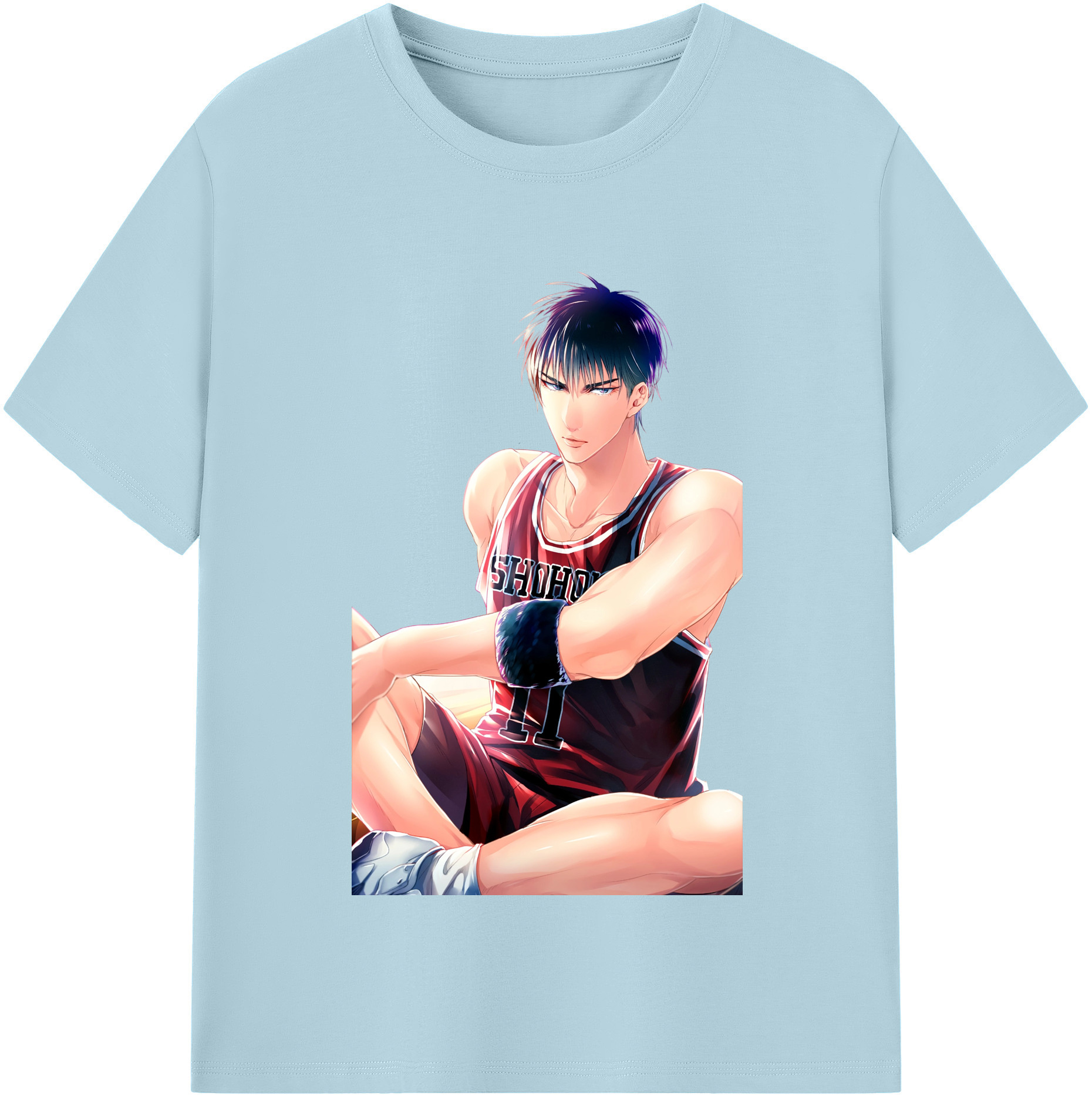 SLAM DUNK／スラムダンク 綿100％半袖Tシャツ（フロントプリント）